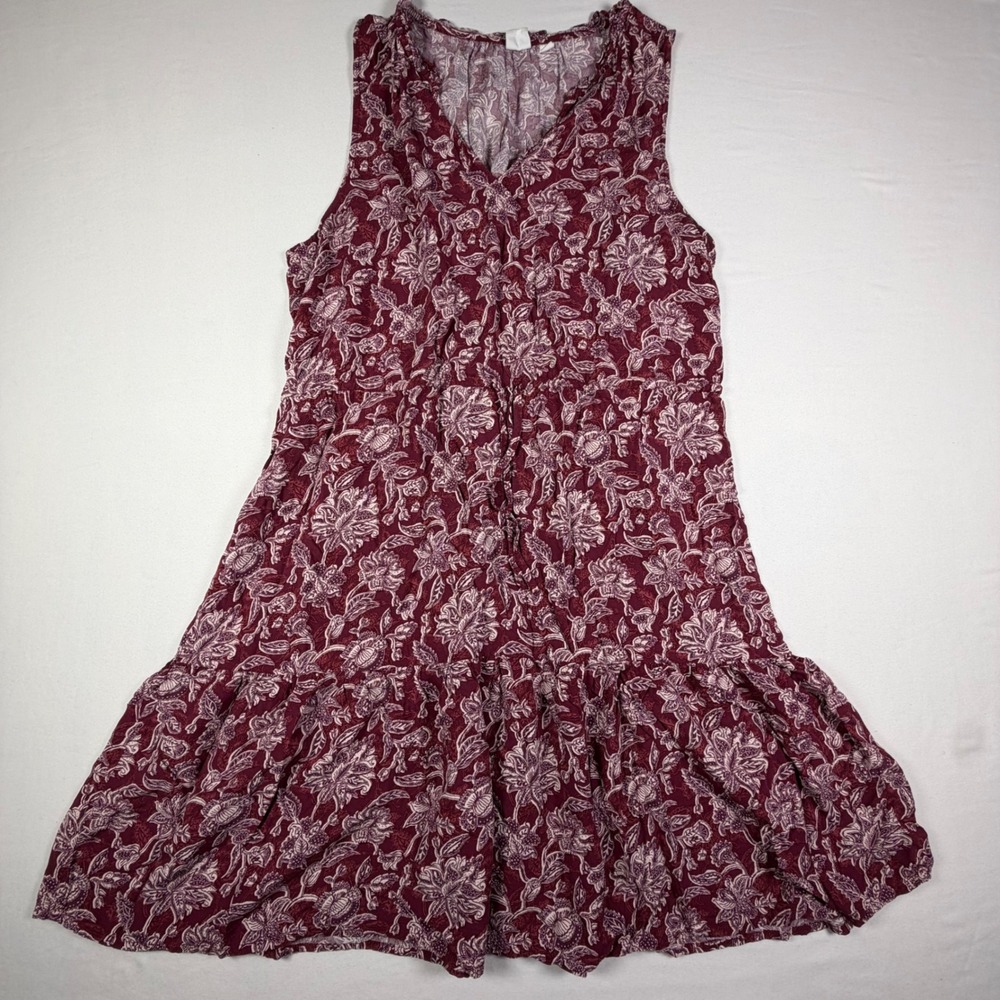 GAP Floral Sleeveless Cottagecore Boho Summer Romantic Cruise Sun Dress Women L